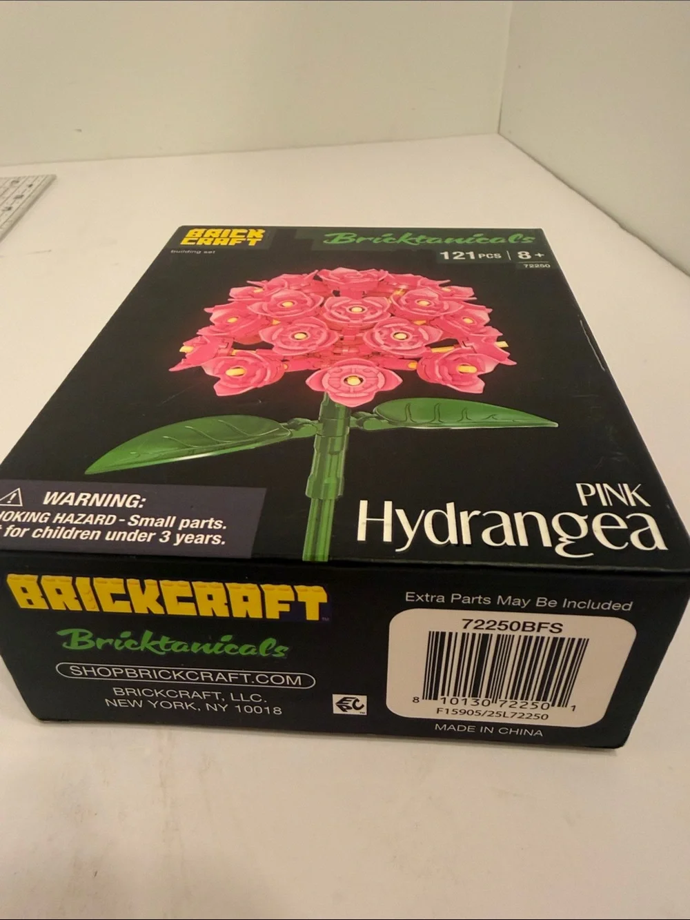 Brick Craft Bricktanicals Pink Hydrangea Faux Floral Building Set